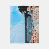 Werpdeken "God is heel creatief" Fleece Deken (Voorkant)