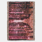 Werpdeken Magisch Bos Perzik Roze Deken (Voorkant Verticaal)