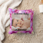 Werpkussen Aangepaste Welkom Baby Foto Kussen (Deken)