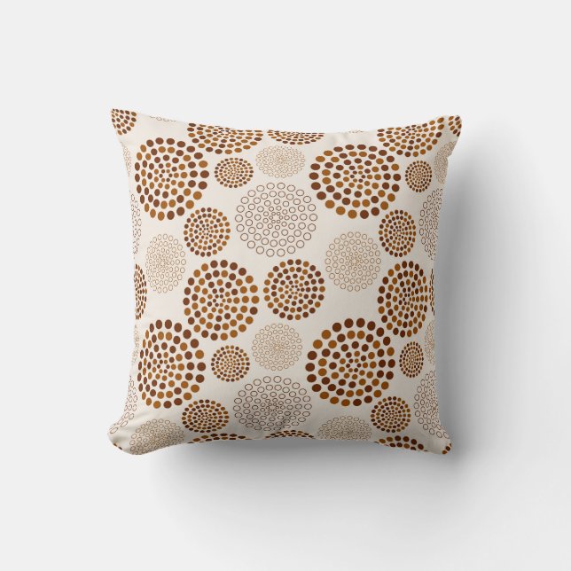 Werpkussen-Cirkelpatroon Kussen (Voorkant)