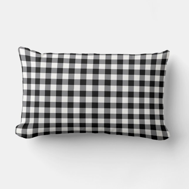 Werpkussen Gingham Plaid Kussen (Voorkant)