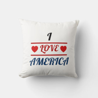 Werpkussen - Ik hou van Amerika Kussen