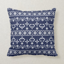 Werpkussen in Virginia Sampler inkt