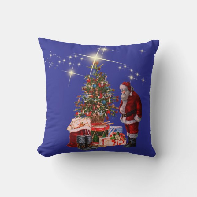 Werpkussen Kerstman Kussen (Voorkant)