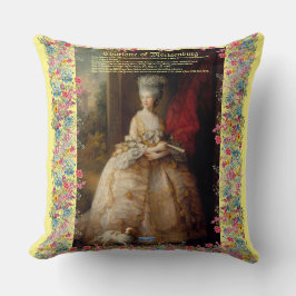 Werpkussen (Koningin Charlotte D) RFPMDesigns©️202 Kussen