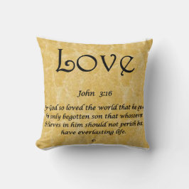 Werpkussen -Love Johannes 3:16 Kussen