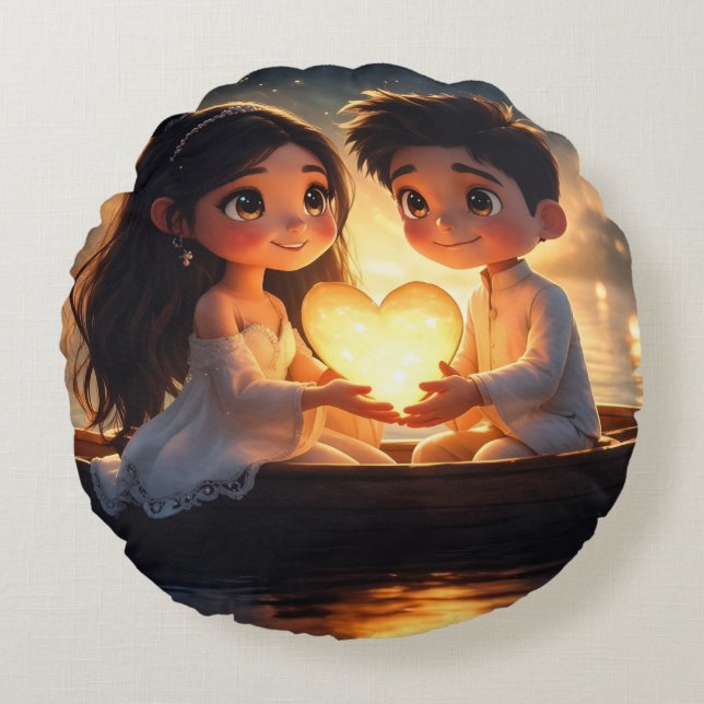 Werpkussen Rond Kussen (Voorkant)