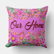 Werpkussen (Roze Bloemenmix)RFPMDesigns2024