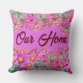 Werpkussen (Roze Bloemenmix)RFPMDesigns2024 Kussen