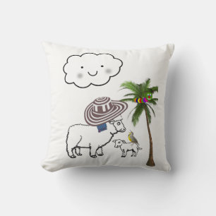 Werpkussen Schaap Palmboom Kussen