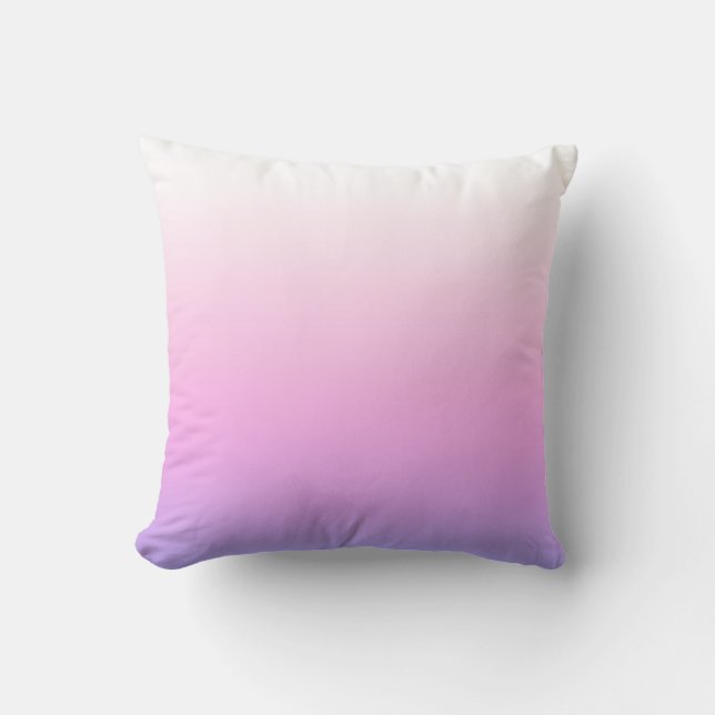 Werpkussen Violet en roze ombre ontwerp Kussen (Voorkant)