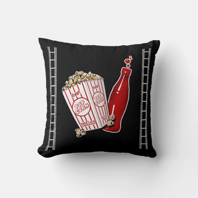 Werpkussen voor thuisbioscoop met Popcorn Kussen (Voorkant)
