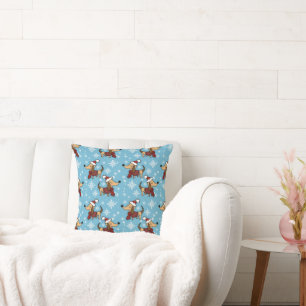 Werpkussen Winter Teckel Hond Kussen