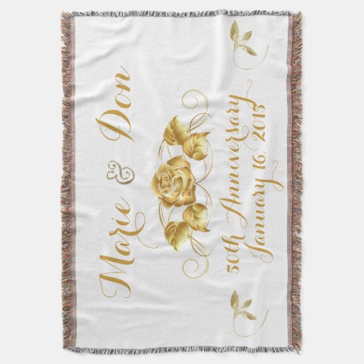 Werpt het Gouden Jubileum van de douane Deken (Voorkant Verticaal)