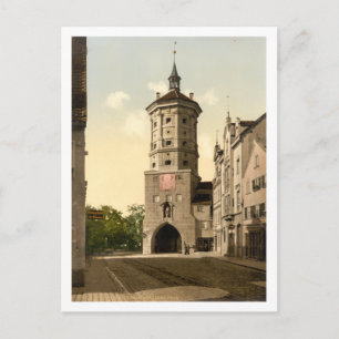 Wertachbrucker Tor, Augsburg, Beieren, Duitsland Briefkaart