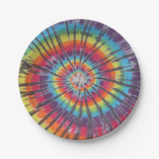 Wervel Tie Dye Papieren Bordje