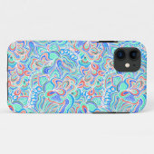  wervelbloemen met een crèmekleurige kleur Case-Mate iPhone case (Achterkant (horizontaal))