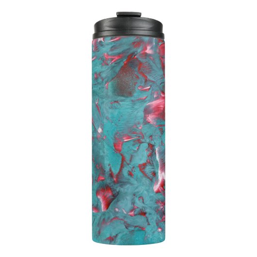 wervelde marmeren steen thermosbeker (Voorkant)