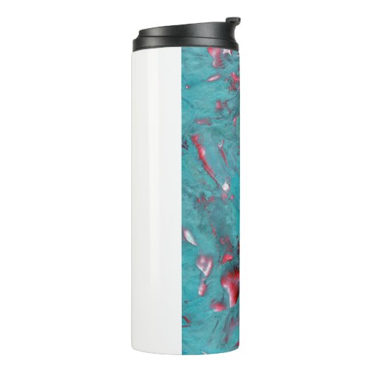 wervelde marmeren steen thermosbeker (Gedraaid links)