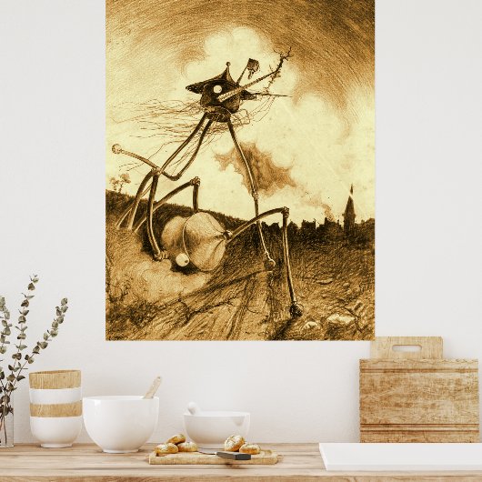 Werveldenslagmachine Poster (Keuken)