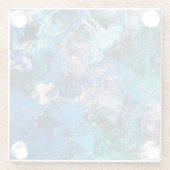 Wervelend abstract kunst onderzetter (Achterkant)