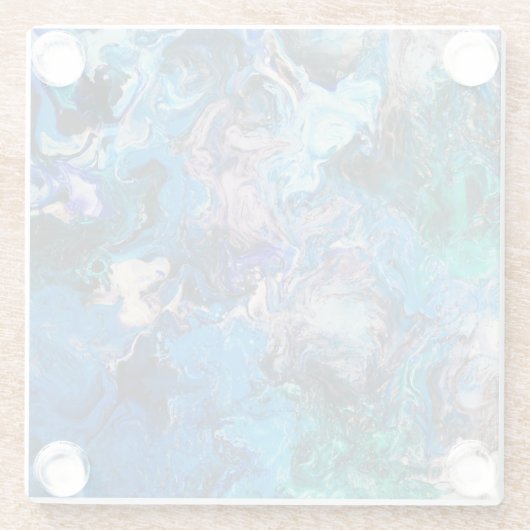 Wervelend abstract kunst onderzetter (Achterkant)