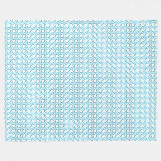 wervelend bloemblaadjespatroon fleece deken (Voorkant (Horizontaal))