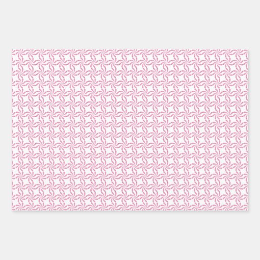 wervelend bloemblaadjespatroon inpakpapier vel (Voorkant 2)