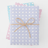 wervelend bloemblaadjespatroon inpakpapier vel (In situ)