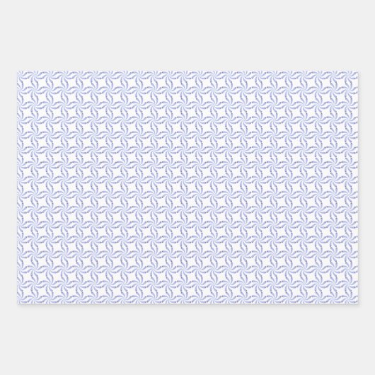 wervelend bloemblaadjespatroon inpakpapier vel (Voorkant)