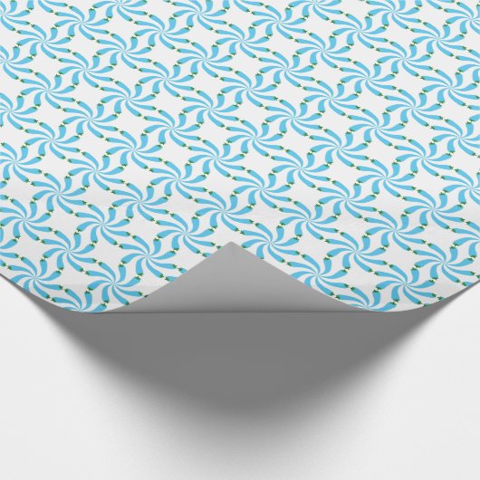 wervelend kroonpatroon cadeaupapier (Hoek)