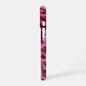 wervelend roze iPhone 16 hoesje (Linkerkant)
