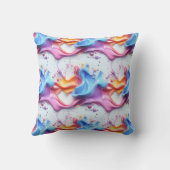 wervelend verfpatroon kussen (Achterkant)