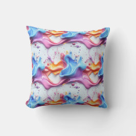 wervelend verfpatroon kussen