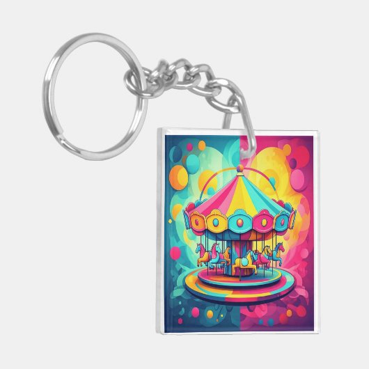 "WERVELEND WONDER" SLEUTELHANGER (Voorkant Links)