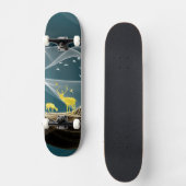 Wervelende abstracte herten persoonlijk skateboard (Voorkant)