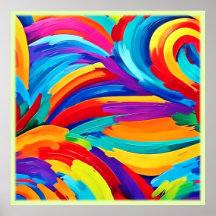 Wervelende Abstracte kleuren Schilderkunst
