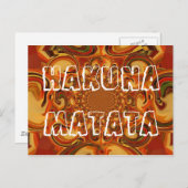 Wervelende Abstracte oranje, bruine en groene tint Briefkaart (Voorkant / Achterkant)