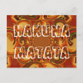 Wervelende Abstracte oranje, bruine en groene tint Briefkaart (Voorkant)