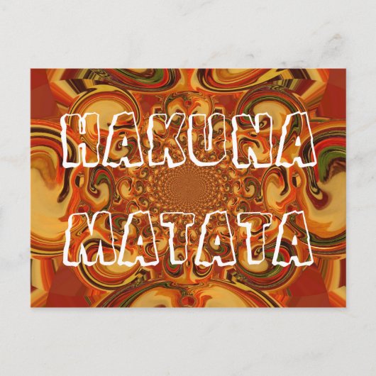 Wervelende Abstracte oranje, bruine en groene tint Briefkaart (Voorkant)