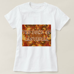 Wervelende Abstracte oranje, bruine en groene tint T-shirt