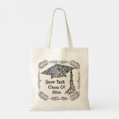 Wervelende afstudeerhoed Afstuderen Tote Bag (Achterkant)
