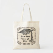 Wervelende afstudeerhoed Afstuderen Tote Bag (Voorkant)