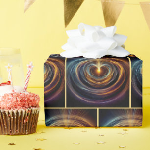 wervelende beweging energie lichtgolven cadeaupapier