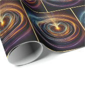 wervelende beweging energie lichtgolven cadeaupapier (Rol Hoek)