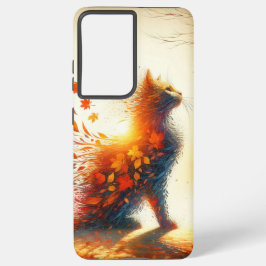 Wervelende bladeren ontwerp telefoonhoes samsung galaxy hoesje