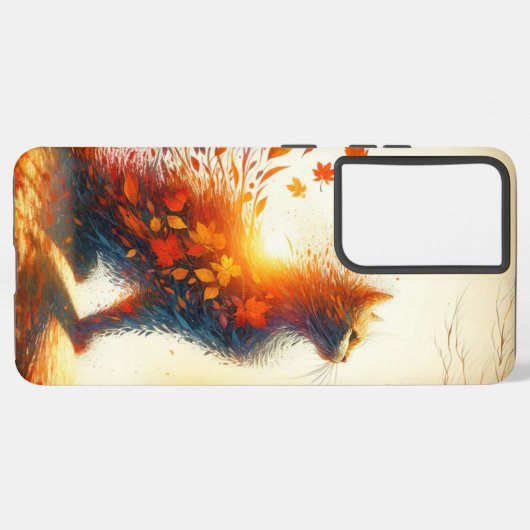 Wervelende bladeren ontwerp telefoonhoes samsung galaxy hoesje (Linkerkant)