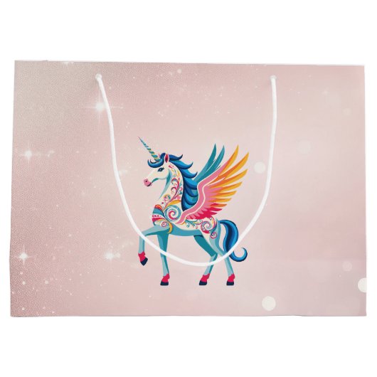 wervelende eenhoorn groot cadeauzakje (Achterkant)