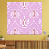 wervelende elegantie: geometrisch canvas afdruk (Insitu (Woonkamer))