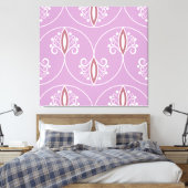 wervelende elegantie: geometrisch canvas afdruk (Insitu (Slaapkamer))